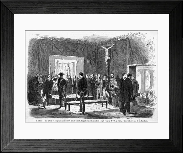 Framed Print : O'DONNELL DIES Framed Print : O'DONNELL DIES