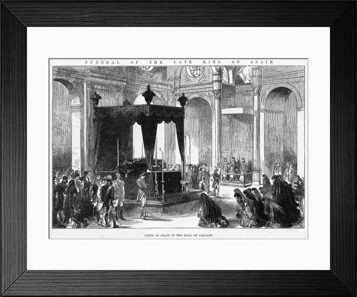 Framed Print : DEATH OF ALFONSO XII Framed Print : DEATH OF ALFONSO XII