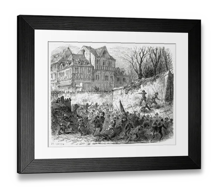 Framed Print : A body of Belgian Republicans seek to overthrow the monarchy and establish a republic : the revolt is easily overthrown, and in September 17 leaders will be sentenced to death. Date: 23 March 1848 Framed Print : A body of Belgian Republicans seek to overthrow the monarchy and establish a republic : the revolt is easily overthrown, and in September 17 leaders will be sentenced to death. Date: 23 March 1848
