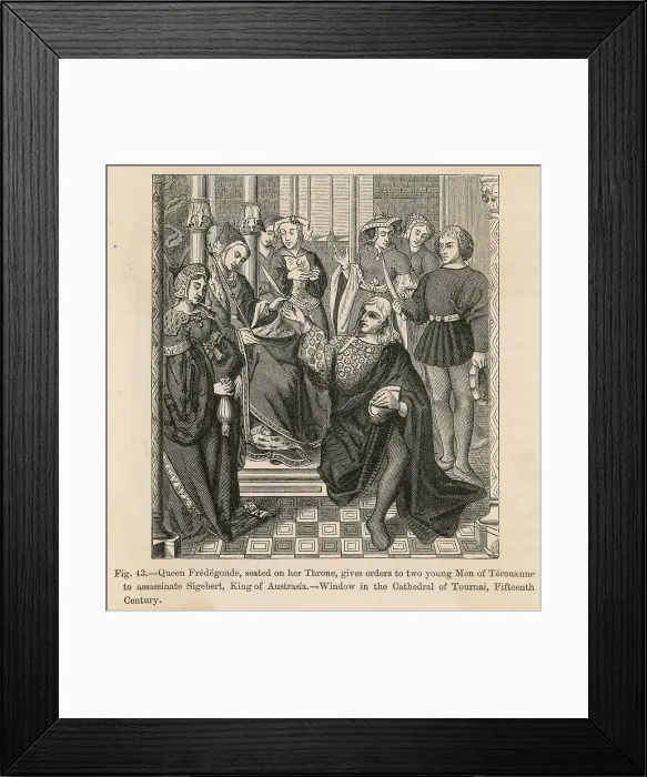 Framed Print : SIGEBERT MURDERED Framed Print : SIGEBERT MURDERED
