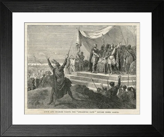 Framed Print : SERMENT DE STRASBOURG Framed Print : SERMENT DE STRASBOURG