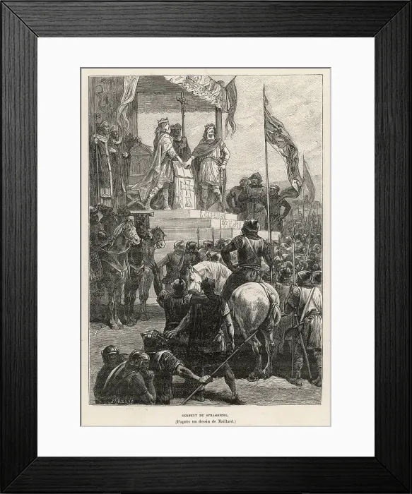 Framed Print : SERMENT DE STRASBOURG 2 Framed Print : SERMENT DE STRASBOURG 2