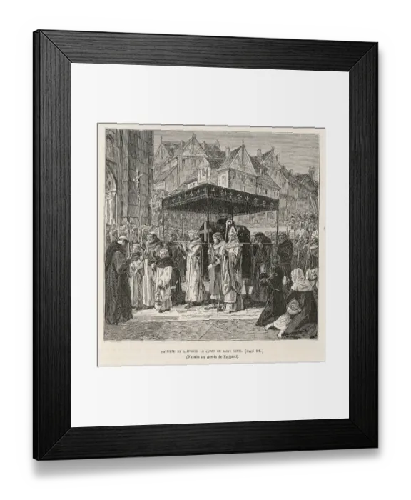 Framed Print : DEATH OF LOUIS IX Framed Print : DEATH OF LOUIS IX