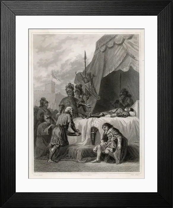 Framed Print : DEATH OF DU GUESCLIN Framed Print : DEATH OF DU GUESCLIN