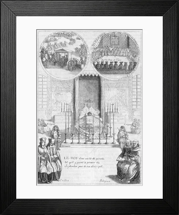 Framed Print : DEATH OF LOUIS XIV Framed Print : DEATH OF LOUIS XIV