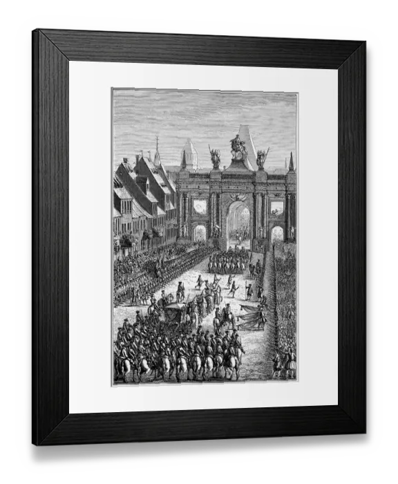 Framed Print : LOUIS XV AT STRASBOURG Framed Print : LOUIS XV AT STRASBOURG