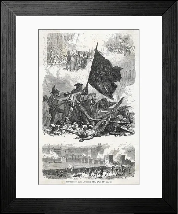 Framed Print : INSURRECTION AT LYON Framed Print : INSURRECTION AT LYON
