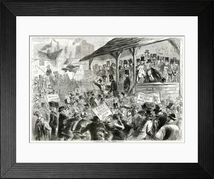 Framed Print : General Election 1857 Framed Print : General Election 1857
