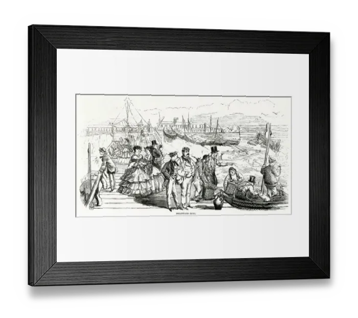 Framed Print : Broadstairs Jetty 1857 Framed Print : Broadstairs Jetty 1857