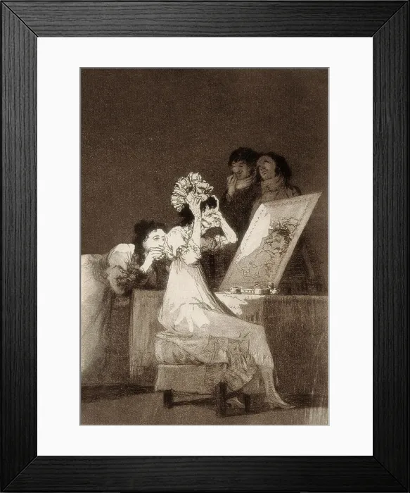 Framed Print : Until Death, Plate 55 of Los Caprichos Framed Print : Until Death, Plate 55 of Los Caprichos