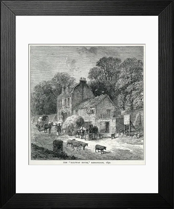 Framed Print : Halfway House, Kennsington 1850 Framed Print : Halfway House, Kennsington 1850