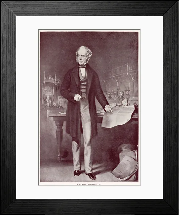 Framed Print : Henry John Temple, 3rd Viscount Palmerston (1784 - 1865), British statesman, and twice Prime Minister of the United Kingdom in the mid-19th century. Standing in the Houses of Parliament, London Framed Print : Henry John Temple, 3rd Viscount Palmerston (1784 - 1865), British statesman, and twice Prime Minister of the United Kingdom in the mid-19th century. Standing in the Houses of Parliament, London