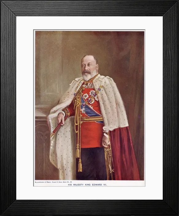 Framed Print : Edward VII in robes Framed Print : Edward VII in robes