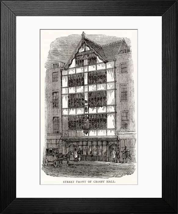 Framed Print : Exterior of Crosby Hall, Bishopsgate, London Framed Print : Exterior of Crosby Hall, Bishopsgate, London