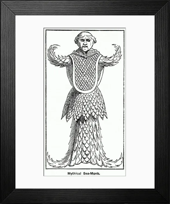 Framed Print : Folklore - Sea Serpent Framed Print : Folklore - Sea Serpent