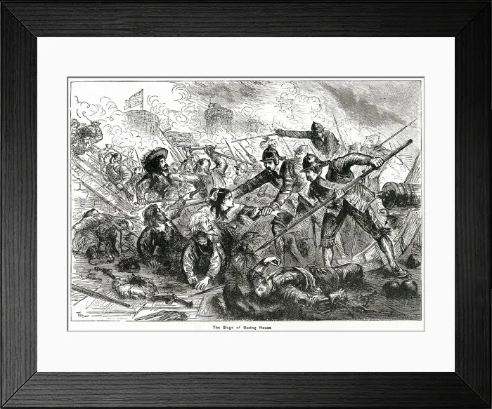 Framed Print : Siege of Basing House, Hampshire Framed Print : Siege of Basing House, Hampshire