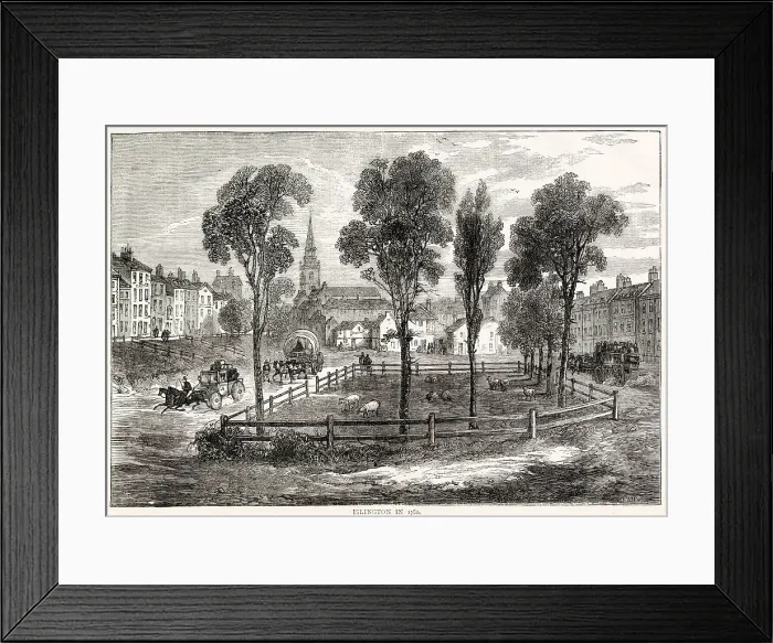 Framed Print : A rural Islington in North London. Date: 1780 Framed Print : A rural Islington in North London. Date: 1780