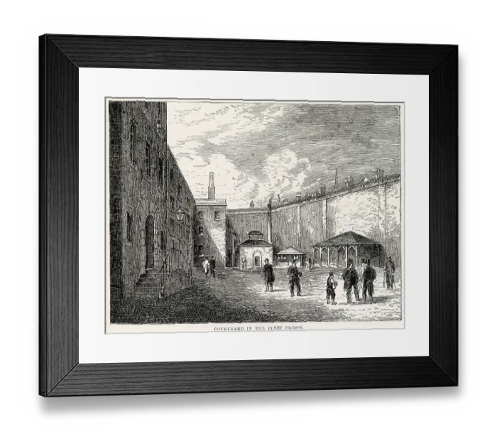 Framed Print : Courtyard of the Fleet Prison, London Framed Print : Courtyard of the Fleet Prison, London