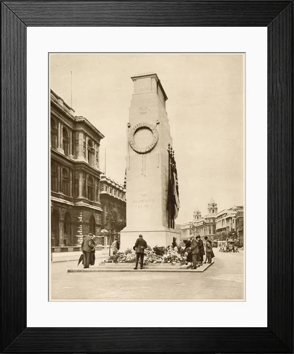 Framed Print : Cenotaph, Whitehall, London 1935 Framed Print : Cenotaph, Whitehall, London 1935