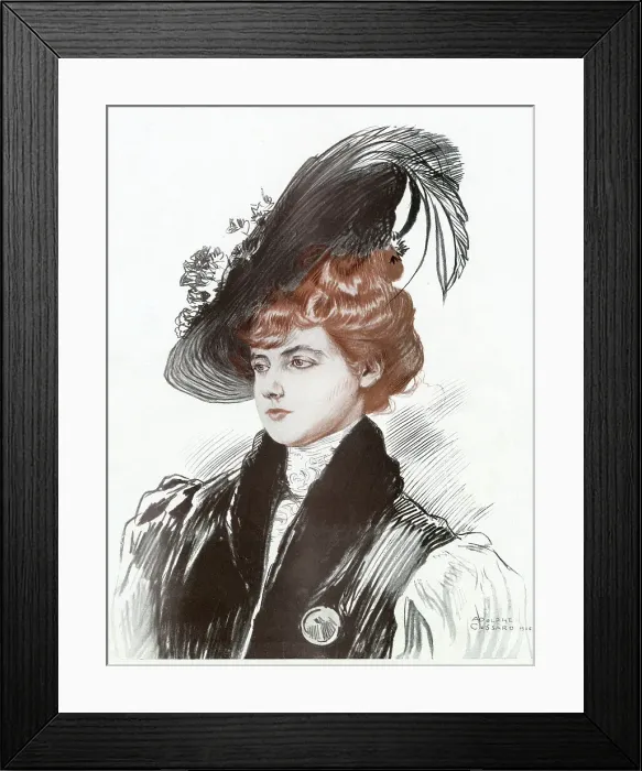 Framed Print : Parisian woman 1906
