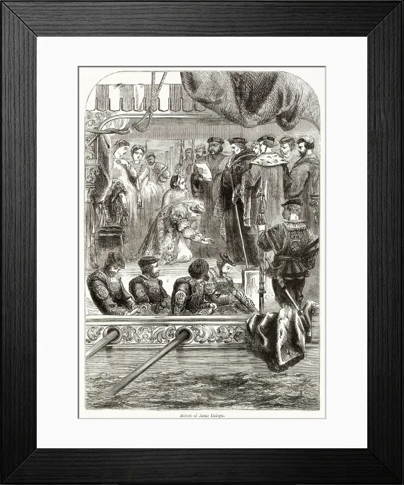 Framed Print : Arrest of Anne Boleyn Framed Print : Arrest of Anne Boleyn
