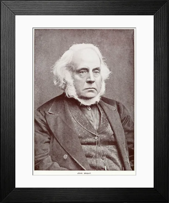 Framed Print : John Bright (1811 - 1889), British radical and Liberal statesman. Date: 1879 Framed Print : John Bright (1811 - 1889), British radical and Liberal statesman. Date: 1879