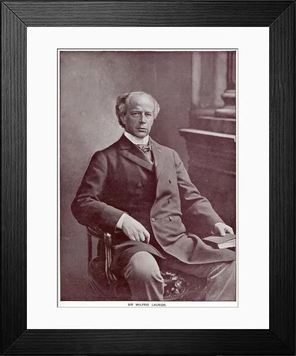 Framed Print : Sir Henri Charles Wilfrid Laurier (1841 - 1919), Canadian politician and statesman who served as the seventh prime minister of Canada, in office from 11 July 1896 to 6 October 1911. Date: 1898 Framed Print : Sir Henri Charles Wilfrid Laurier (1841 - 1919), Canadian politician and statesman who served as the seventh prime minister of Canada, in office from 11 July 1896 to 6 October 1911. Date: 1898