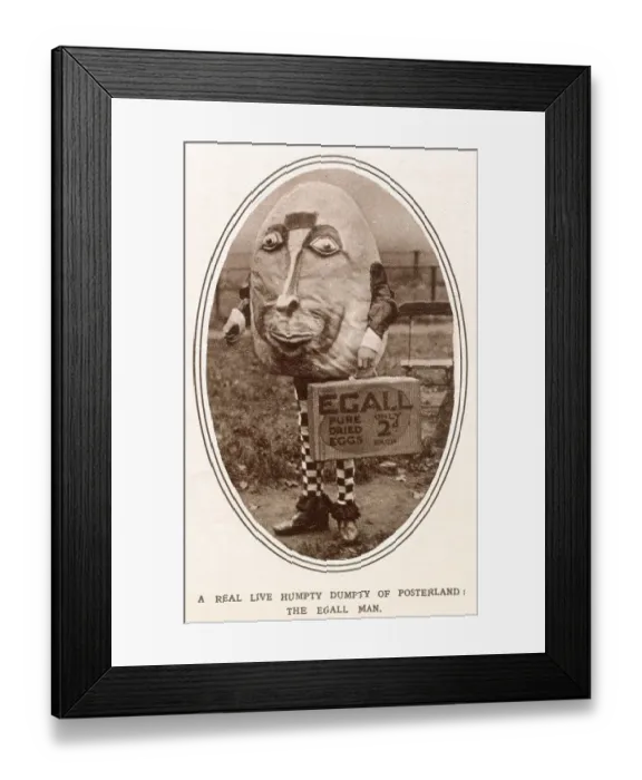 Framed Print : Poster Pageant - Advert for Egall, Pure Dried Eggs 1920 Framed Print : Poster Pageant - Advert for Egall, Pure Dried Eggs 1920