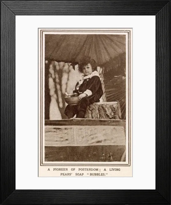 Framed Print : Poster Pageant - Advert for Pears Soap, Bubbles 1920 Framed Print : Poster Pageant - Advert for Pears Soap, Bubbles 1920