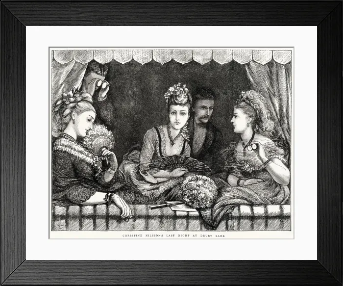 Framed Print : Last Night at Drury Lane 1872 Framed Print : Last Night at Drury Lane 1872