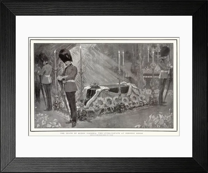 Framed Print : Queen Victoria Lying-in-State 1901 Framed Print : Queen Victoria Lying-in-State 1901