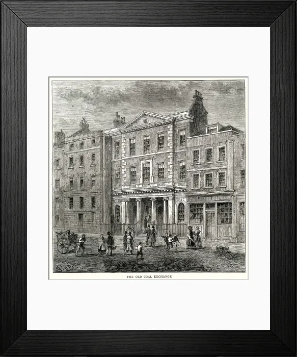 Framed Print : Old Coal Exchange, faced the site of Smart's Quay Billingsgate, London, what is now Lower Thames Street Framed Print : Old Coal Exchange, faced the site of Smart's Quay Billingsgate, London, what is now Lower Thames Street