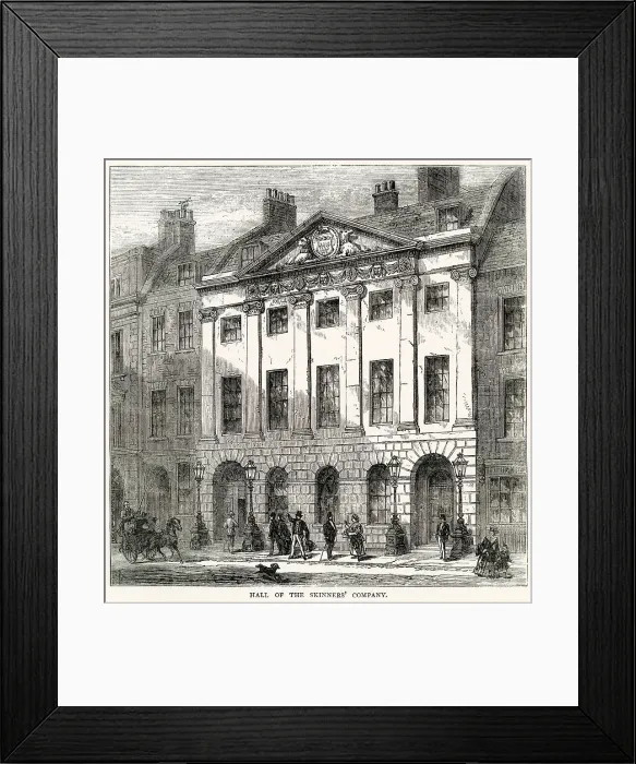 Framed Print : Skinner's Hall, Newgate Hill Framed Print : Skinner's Hall, Newgate Hill