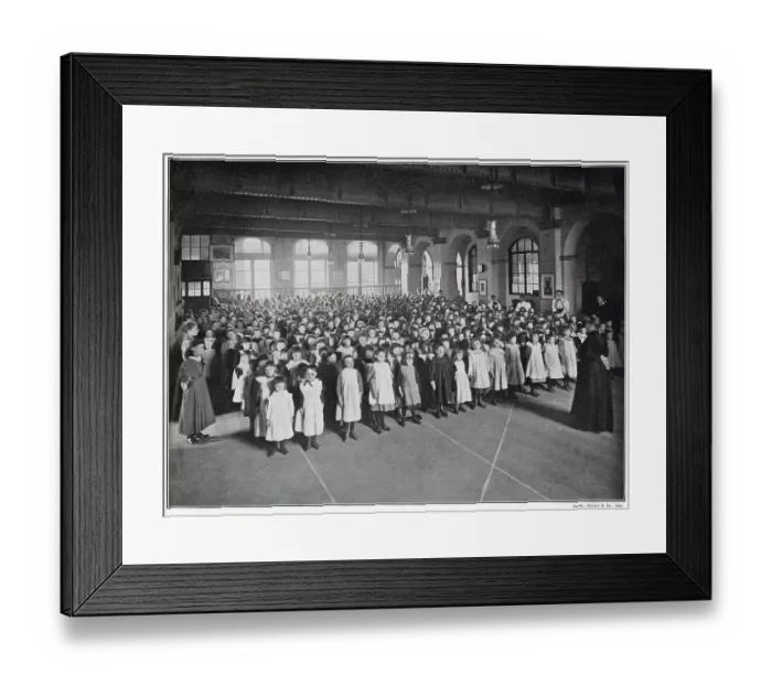 Framed Print : London Board School for Poor Girls Framed Print : London Board School for Poor Girls