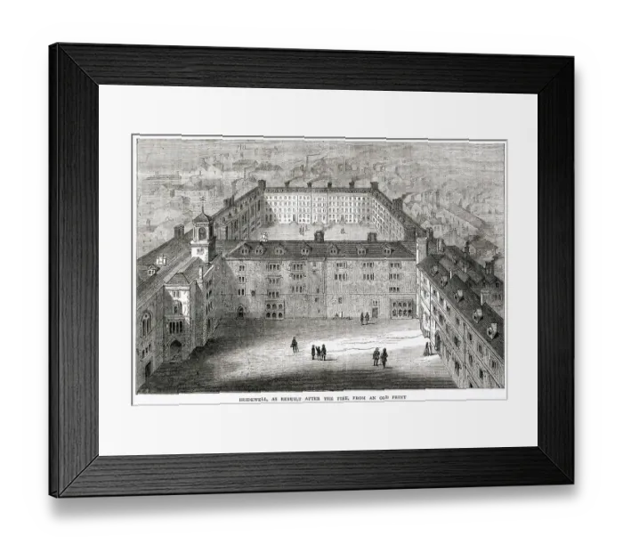 Framed Print : Bridewell Palace in London was built as a residence of King Henry VIII and was one of his homes early in his reign for eight years. Given to City of London Corporation for a orphanage and place of correction for wayward women Framed Print : Bridewell Palace in London was built as a residence of King Henry VIII and was one of his homes early in his reign for eight years. Given to City of London Corporation for a orphanage and place of correction for wayward women