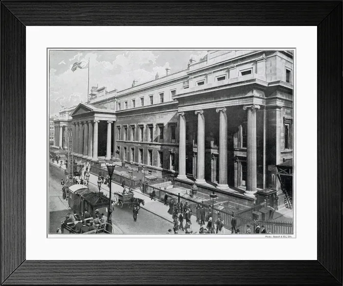 Framed Print : Exterior of the General Post Office in St. Martin's-le-Grand. Date: 1899 Framed Print : Exterior of the General Post Office in St. Martin's-le-Grand. Date: 1899