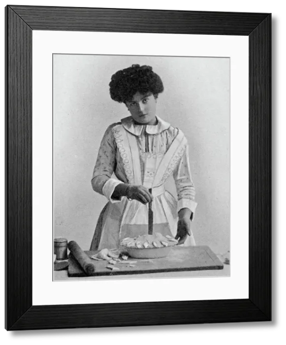 Framed Print : Pastry making - Slit On Top 1907 Framed Print : Pastry making - Slit On Top 1907