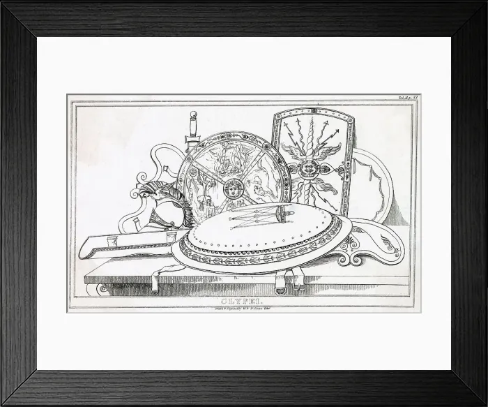 Framed Print : Ancient greece shields Framed Print : Ancient greece shields