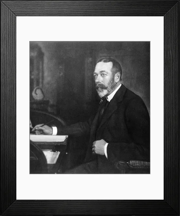 Framed Print : George V (1865 - 1936), second son of Edward VII and Queen Alexandra Framed Print : George V (1865 - 1936), second son of Edward VII and Queen Alexandra