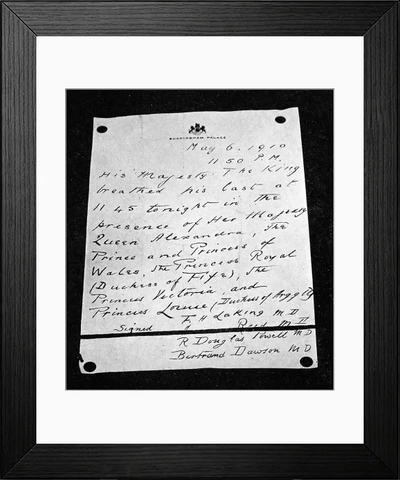 Framed Print : Announcement of the king's death Framed Print : Announcement of the king's death