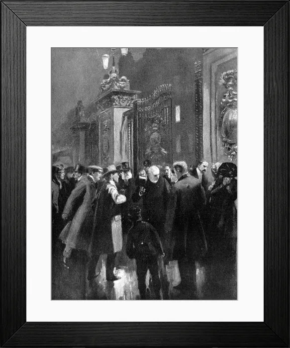 Framed Print : The Sad News 1910 Framed Print : The Sad News 1910