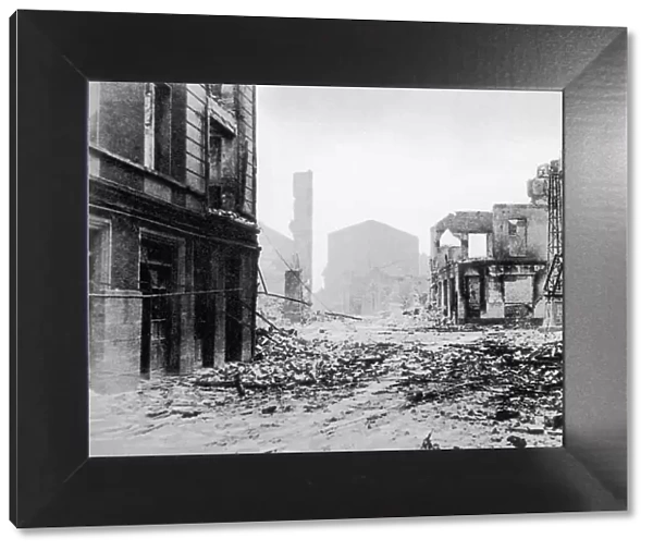 Guernica after bombing, Spanish Civil War, 1937