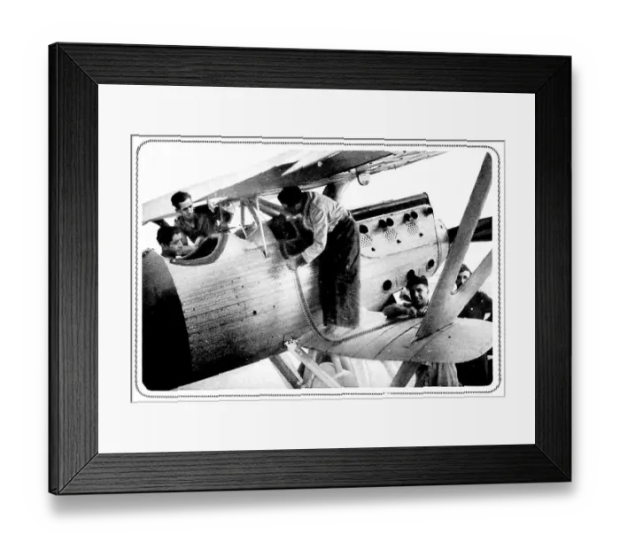 Framed Print : Republican Aeroplane being prepared; Spanish Civil War, 1936 Framed Print : Republican Aeroplane being prepared; Spanish Civil War, 1936