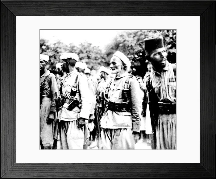 Framed Print : Moroccan Nationalist Troops on parade, Burgos; Spanish Civil Framed Print : Moroccan Nationalist Troops on parade, Burgos; Spanish Civil
