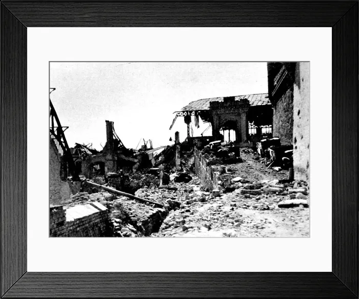 Framed Print : The Barrack Stores of the Alcazar, Toledo; Spanish Civil War Framed Print : The Barrack Stores of the Alcazar, Toledo; Spanish Civil War