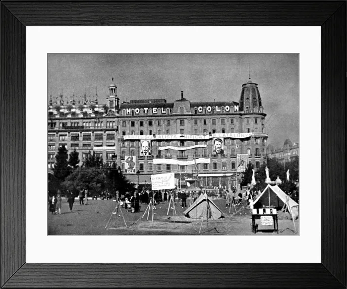 Framed Print : Hotel Colon, Barcelona; Spanish Civil War 1936 Framed Print : Hotel Colon, Barcelona; Spanish Civil War 1936