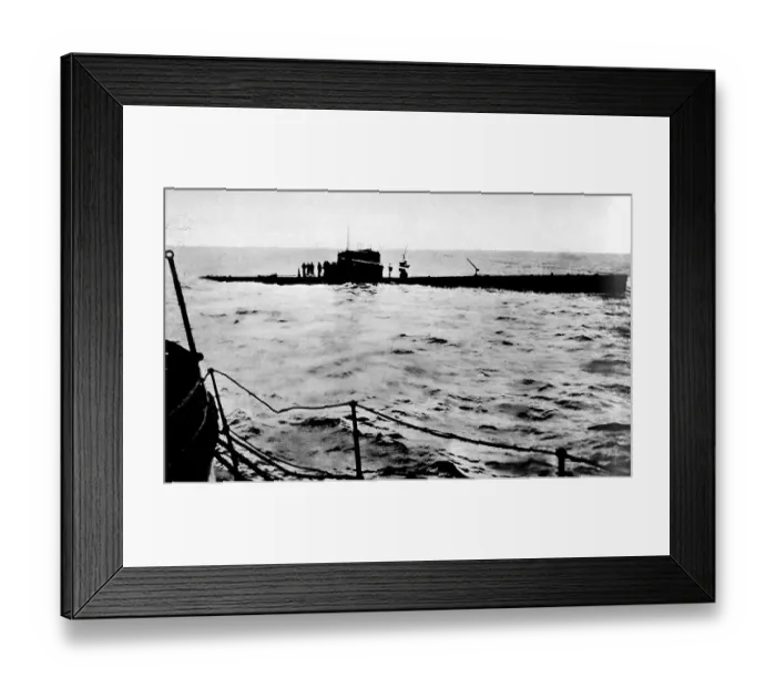 Framed Print : Republican Submarine B. 6 off Corunna; Spanish Civil War, 1 Framed Print : Republican Submarine B. 6 off Corunna; Spanish Civil War, 1