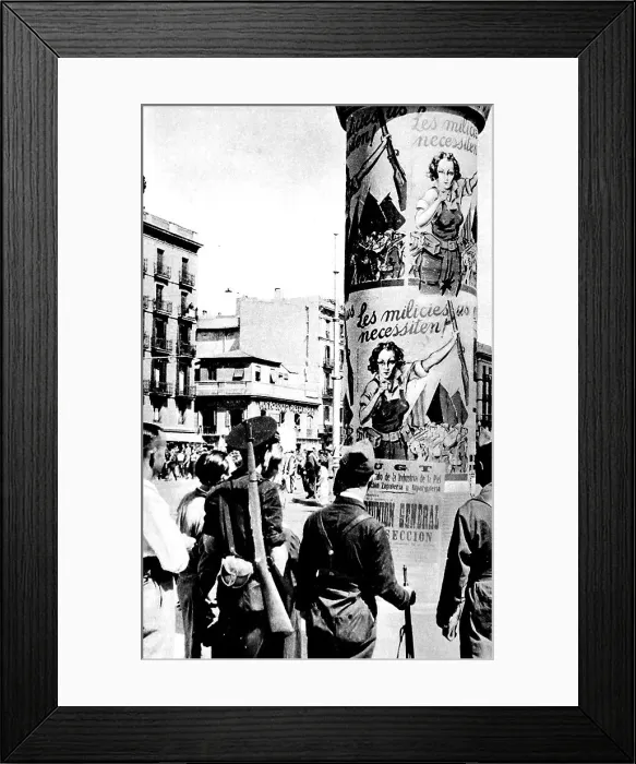 Framed Print : Republican Government Posters, Barcelona; Spanish Civil War Framed Print : Republican Government Posters, Barcelona; Spanish Civil War