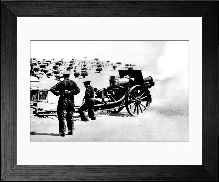 Framed Print : Republican Field Artillery firing near Toledo; Spanish Civil Framed Print : Republican Field Artillery firing near Toledo; Spanish Civil
