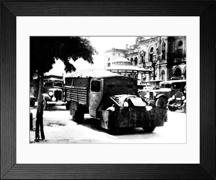 Framed Print : Ugt Armoured Lorry San Sebastian Spanish Civil Framed Print : Ugt Armoured Lorry San Sebastian Spanish Civil